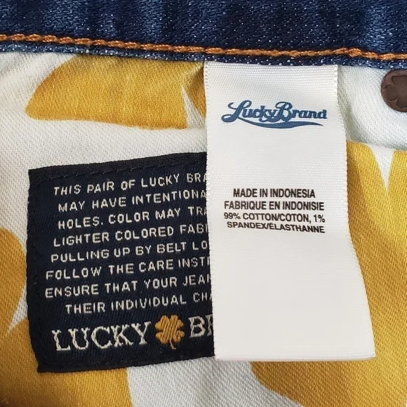 Lucky Brand Abbey Denim Shorts Embroidered Edge Size 8 - Picture 6 of 7